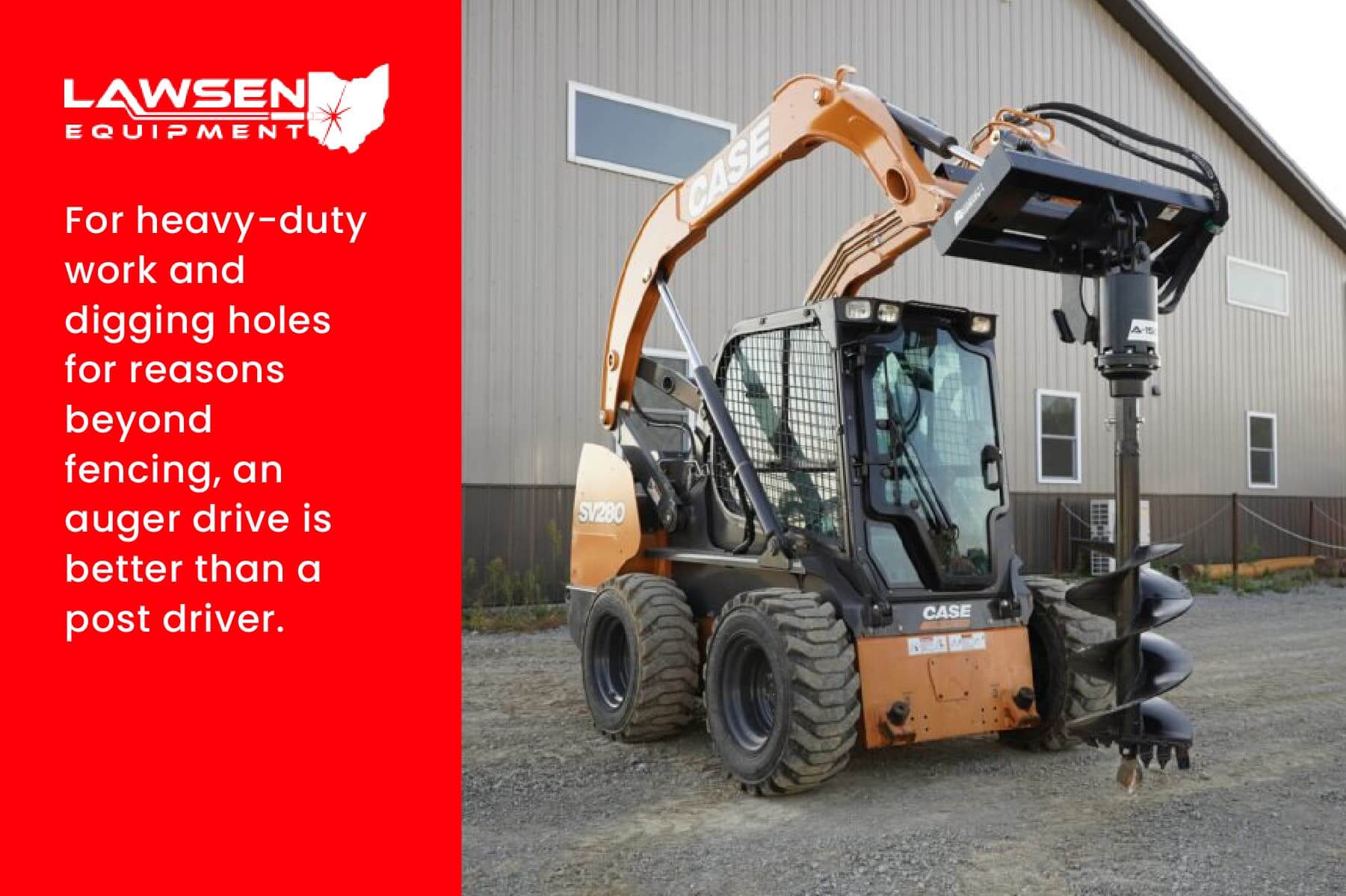why an auger drive is better than a post driver