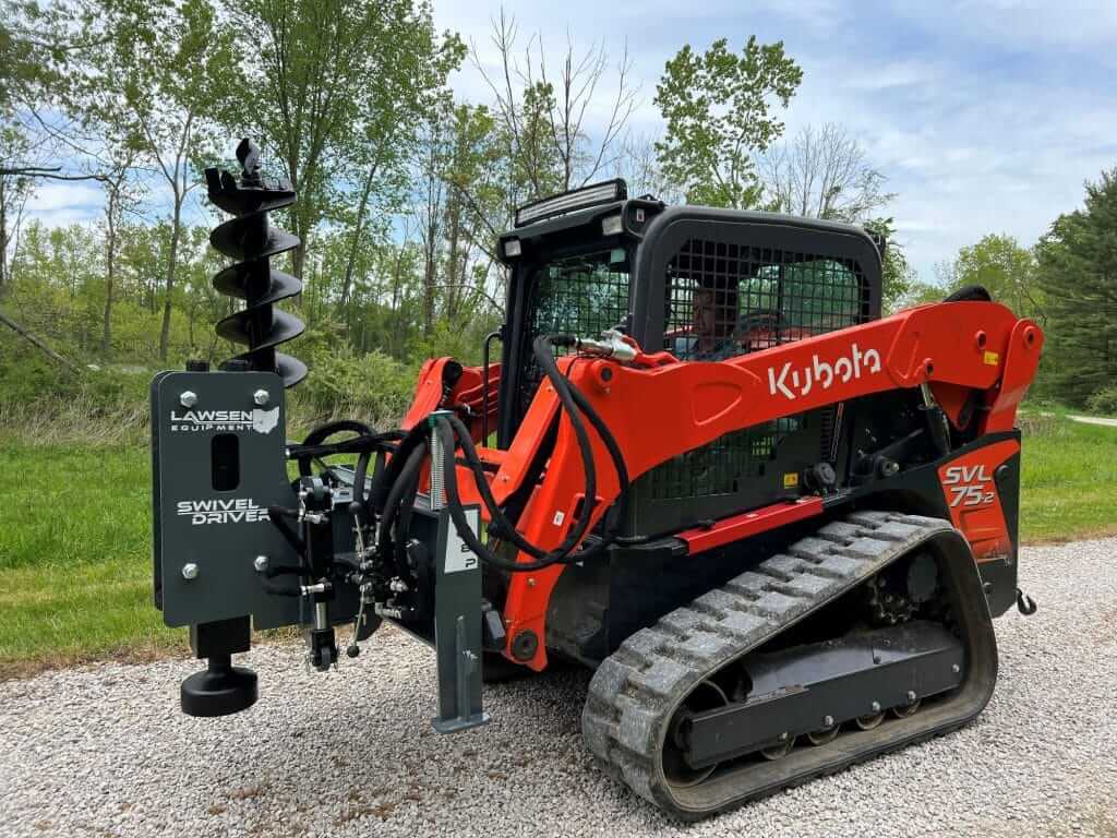 Post Driver Skid Steer Kubota